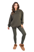 Load image into Gallery viewer, Oversized Pocket Sweatshirt and Leggings Co-ord Set
