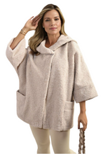 Load image into Gallery viewer, Cowl Neck Oversized Cape Jacket
