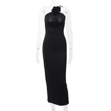 Load image into Gallery viewer, Elegant Sleeveless Slim Black Dress
