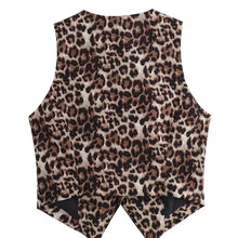 Load image into Gallery viewer, Leopard Print Suit Vests
