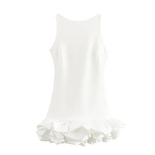 Load image into Gallery viewer, Elegant Sleeveless White Short Dress
