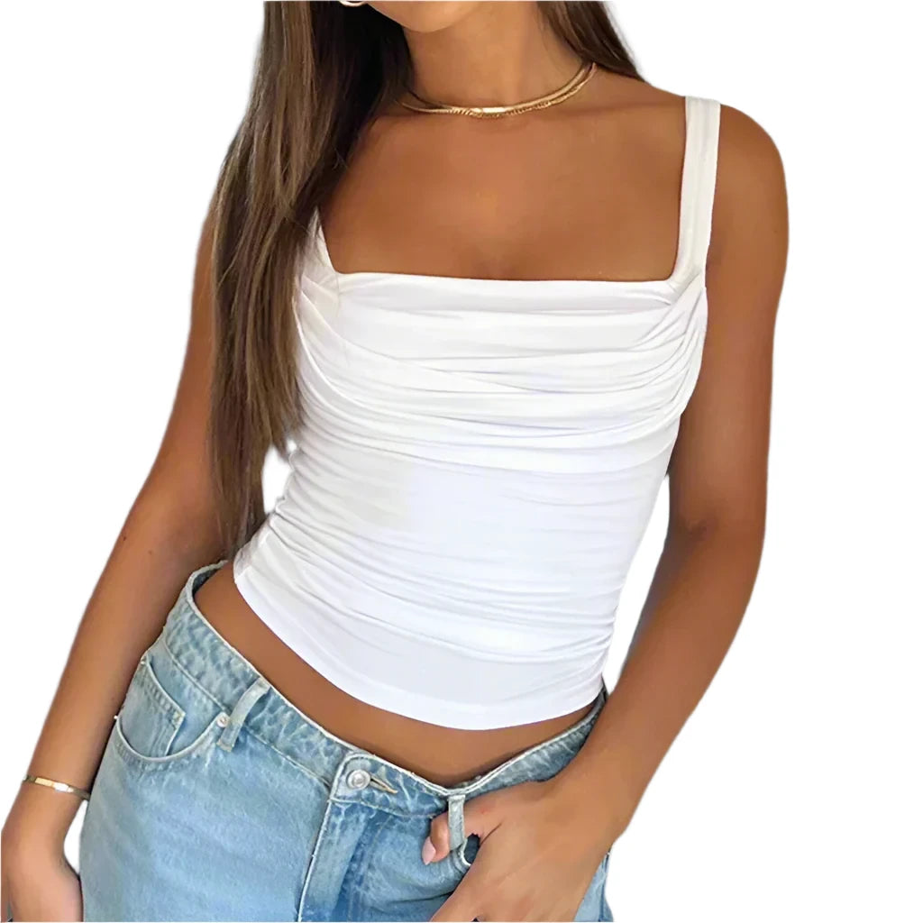 Women Tank Tops Backless Sleeveless