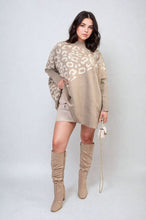 Load image into Gallery viewer, Leopard Print Knitted Long Sleeve Jumper
