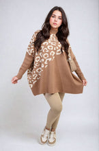 Load image into Gallery viewer, Leopard Print Knitted Long Sleeve Jumper
