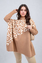 Load image into Gallery viewer, Leopard Print Knitted Long Sleeve Jumper
