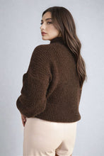 Load image into Gallery viewer, Buttons Long Sleeves Chunky Knit Top
