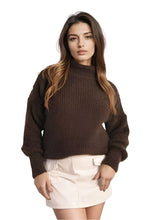 Load image into Gallery viewer, Buttons Long Sleeves Chunky Knit Top
