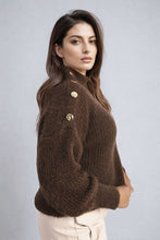 Load image into Gallery viewer, Buttons Long Sleeves Chunky Knit Top
