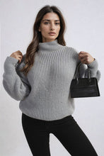 Load image into Gallery viewer, Buttons Long Sleeves Chunky Knit Top
