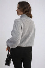 Load image into Gallery viewer, Buttons Long Sleeves Chunky Knit Top
