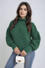 Load image into Gallery viewer, Buttons Long Sleeves Chunky Knit Top
