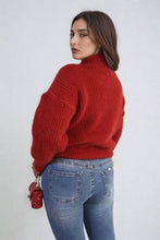 Load image into Gallery viewer, Buttons Long Sleeves Chunky Knit Top
