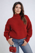 Load image into Gallery viewer, Buttons Long Sleeves Chunky Knit Top
