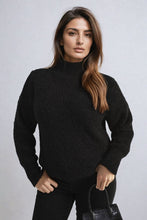 Load image into Gallery viewer, Buttons Long Sleeves Chunky Knit Top
