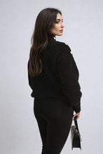 Load image into Gallery viewer, Buttons Long Sleeves Chunky Knit Top
