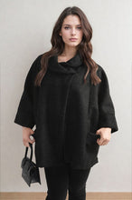 Load image into Gallery viewer, Cowl Neck Oversized Cape Jacket
