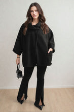 Load image into Gallery viewer, Cowl Neck Oversized Cape Jacket
