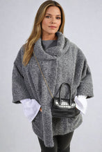 Load image into Gallery viewer, Cowl Neck Oversized Cape Jacket
