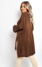 Load image into Gallery viewer, High Neck Oversized Long Sleeve Knitted Jumper
