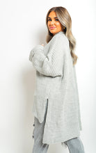 Load image into Gallery viewer, High Neck Oversized Long Sleeve Knitted Jumper
