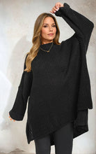 Load image into Gallery viewer, High Neck Oversized Long Sleeve Knitted Jumper
