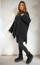 Load image into Gallery viewer, High Neck Oversized Long Sleeve Knitted Jumper
