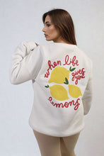 Load image into Gallery viewer, Lemon Graphic Long Sleeve Knitted Jumper
