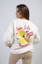 Load image into Gallery viewer, Lemon Graphic Long Sleeve Knitted Jumper
