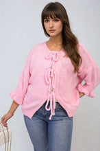 Load image into Gallery viewer, Tie Front Detail Chunky Knit Jumper
