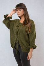 Load image into Gallery viewer, Tie Front Detail Chunky Knit Jumper
