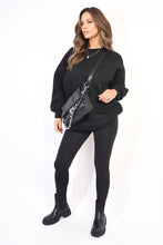 Load image into Gallery viewer, Oversized Pocket Sweatshirt and Leggings Co-ord Set
