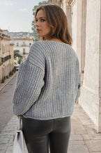 Load image into Gallery viewer, Chunky Cable Button Knit Cardigan
