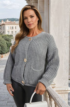 Load image into Gallery viewer, Chunky Cable Button Knit Cardigan
