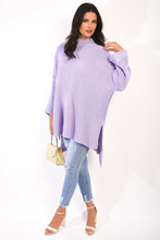 Load image into Gallery viewer, High Neck Oversized Long Sleeve Knitted Jumper
