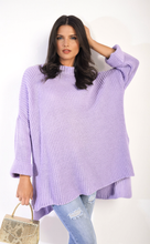 Load image into Gallery viewer, High Neck Oversized Long Sleeve Knitted Jumper
