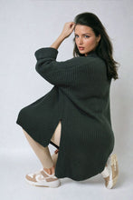 Load image into Gallery viewer, High Neck Oversized Long Sleeve Knitted Jumper
