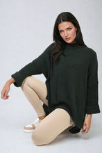 Load image into Gallery viewer, High Neck Oversized Long Sleeve Knitted Jumper
