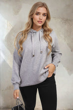 Load image into Gallery viewer, Back Heart Print Knitted Hoodie
