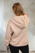 Load image into Gallery viewer, Back Heart Print Knitted Hoodie
