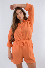 Load image into Gallery viewer, Oversized Button Front Shirt and Shorts Co-ord Set
