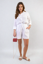 Load image into Gallery viewer, Oversized Button Front Shirt and Shorts Co-ord Set
