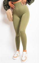 Load image into Gallery viewer, Lightweight High Waisted Rib Curvy Leggings
